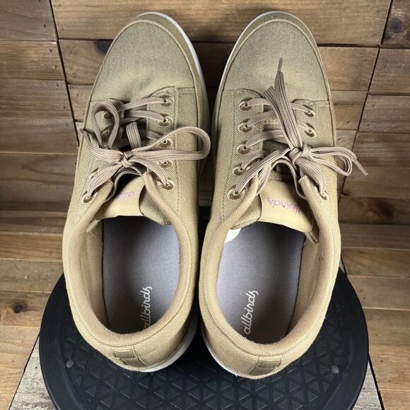 Allbirds Plant Pacers Canvas Shoes Men’s Size 11 Natural Tan Casual Sneakers - Picture 5 of 10